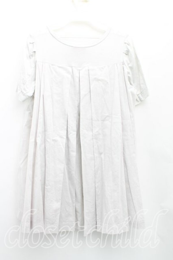 画像2: ヴィヴィアンウエストウッド 中古 / 単色オーブ刺繍プリーツカットソー 2（9号相当） 灰  H-25-10-12-102-to-OD-ZH (2)