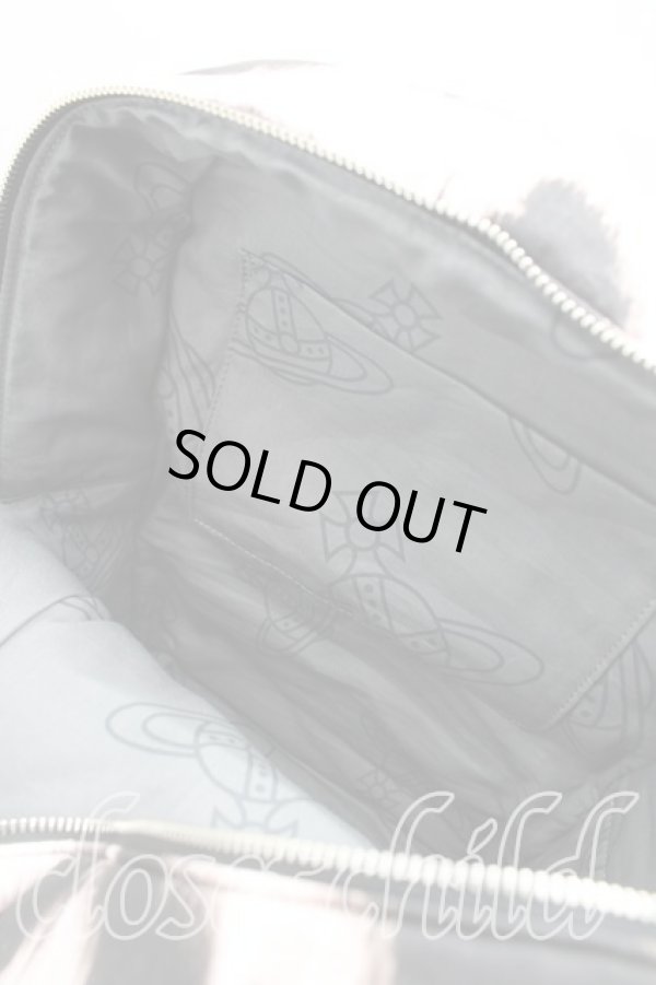 画像4: ヴィヴィアンウエストウッド 中古 / カプセルコレクションパファーリュック  生成ｘ茶  H-25-10-12-103-ba-OD-ZH (4)