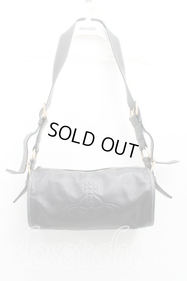 画像2: ヴィヴィアンウエストウッド 中古 / アコードドラムショルダーバッグ  黒  H-25-10-12-104-ba-OD-ZH (2)