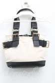 画像2: ヴィヴィアンウエストウッド 中古 / アコードキャンバス切替バッグ  黒×生成  H-25-10-12-105-ba-IN-ZH (2)