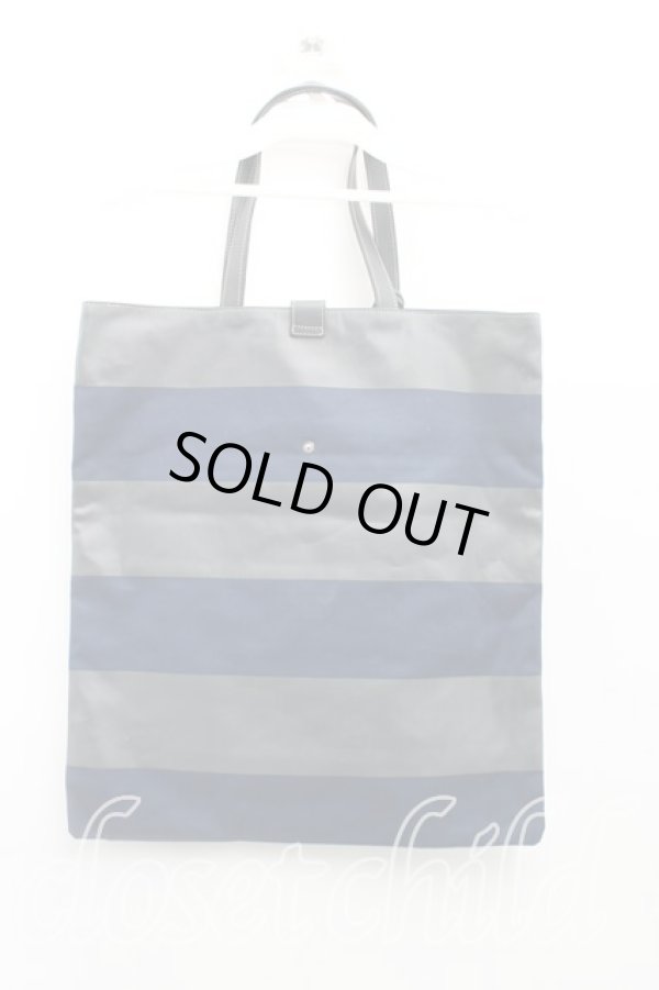 画像2: ヴィヴィアンウエストウッド 中古 / 56ptトートバッグ  灰ｘ紺  H-25-10-12-106-ba-OD-ZH (2)