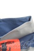 画像5: ヴィヴィアンウエストウッド 中古 / 56ptトートバッグ  灰ｘ紺  H-25-10-12-106-ba-OD-ZH (5)