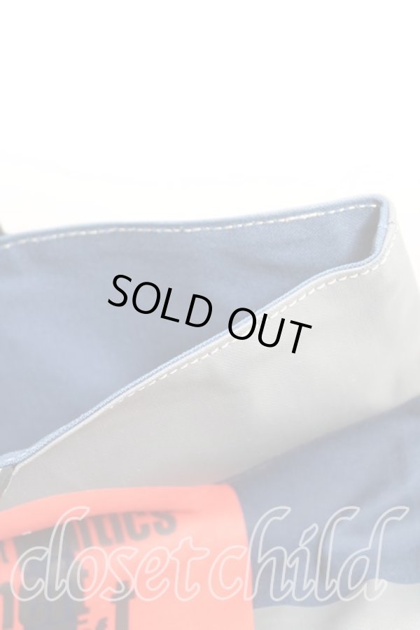 画像5: ヴィヴィアンウエストウッド 中古 / 56ptトートバッグ  灰ｘ紺  H-25-10-12-106-ba-OD-ZH (5)