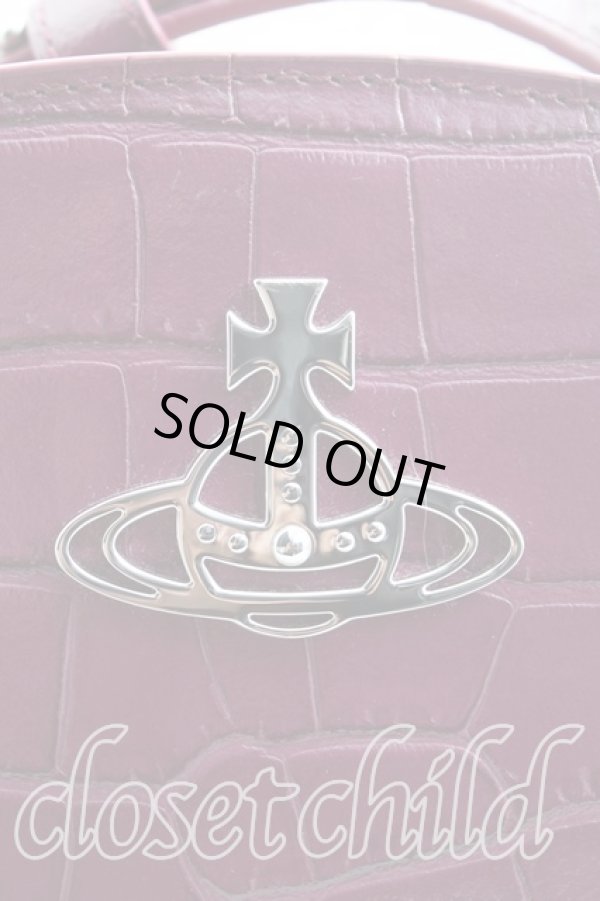 画像6: ヴィヴィアンウエストウッド 中古 / JOSEPHINEハーフムーンショルダーバッグ  紫  H-25-10-12-109-ba-OD-ZH (6)