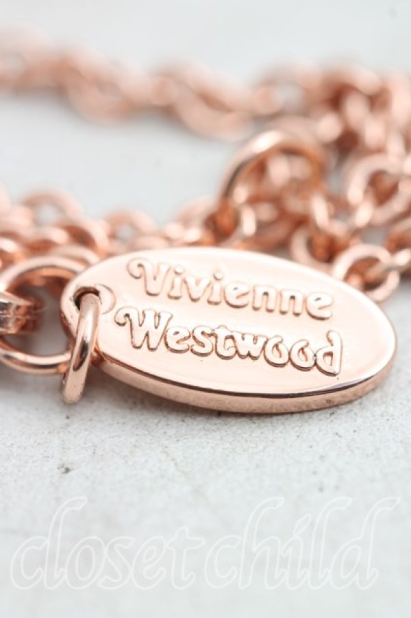 画像4: ヴィヴィアンウエストウッド 中古 / メイフェアプチオーブネックレス  ピンクゴールド  H-25-10-12-116-nl-OD-ZH (4)