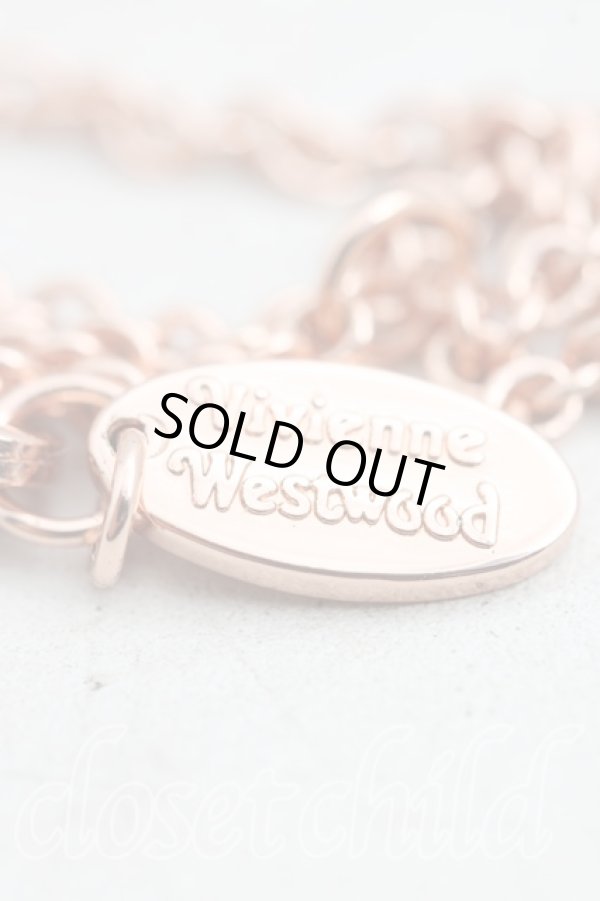 画像4: ヴィヴィアンウエストウッド 中古 / メイフェアプチオーブネックレス  ピンクゴールド  H-25-10-12-116-nl-OD-ZH (4)