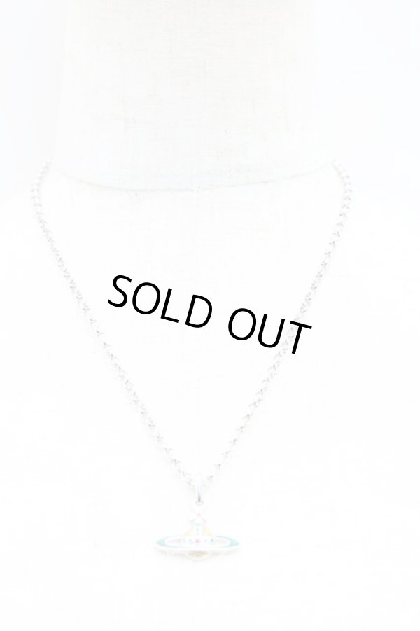 画像5: ヴィヴィアンウエストウッド 中古 / エナメルオーブネックレス  マルチ  H-25-10-12-117-nl-OD-ZH (5)