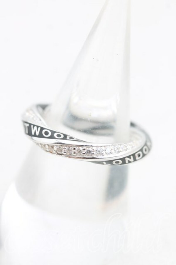 画像2: ヴィヴィアンウエストウッド 中古 / ROZALIAリング M(13号相当） シルバー  H-25-10-12-119-rg-OD-ZH (2)