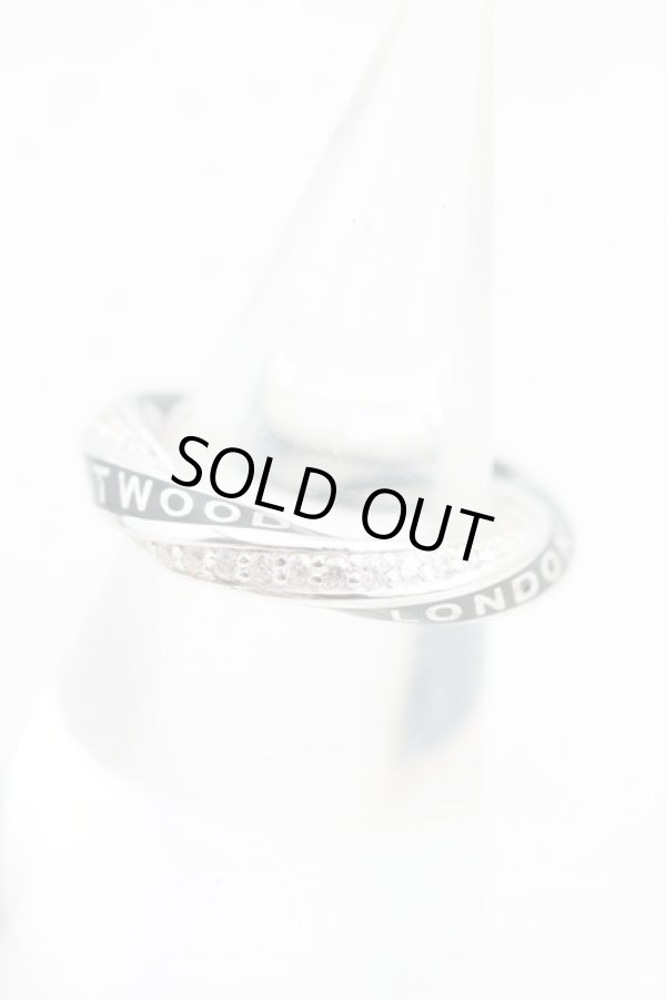 画像2: ヴィヴィアンウエストウッド 中古 / ROZALIAリング M(13号相当） シルバー  H-25-10-12-119-rg-OD-ZH (2)