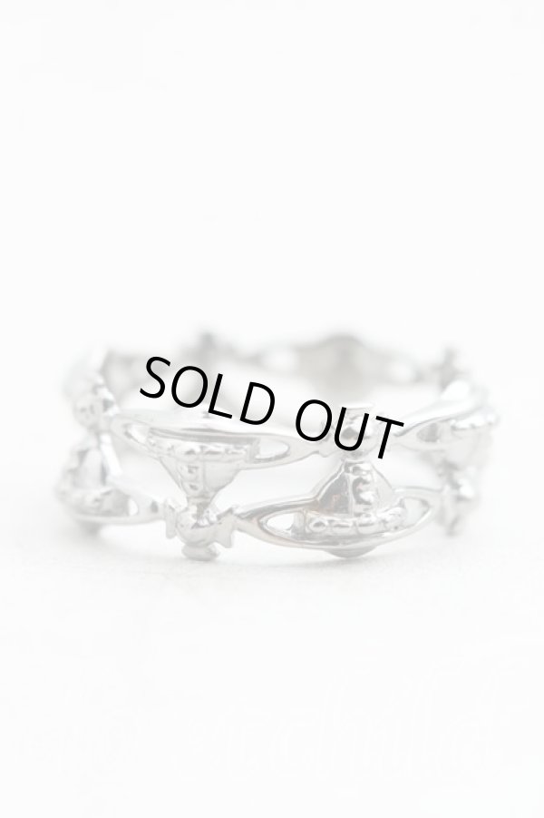 画像2: ヴィヴィアンウエストウッド 中古 / NOTTING HILLリング L(16号相当） ガンメタ  H-25-10-12-120-rg-OD-ZH (2)