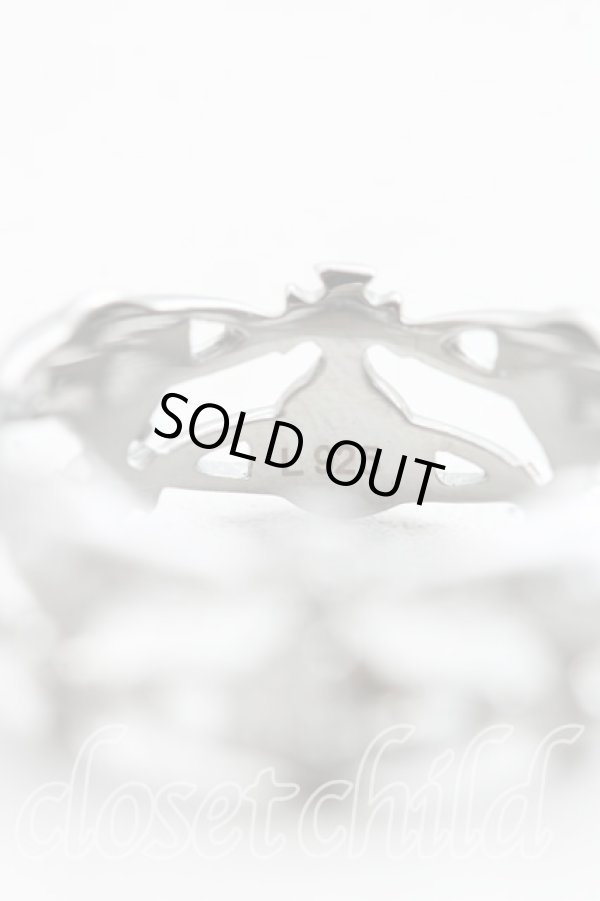 画像3: ヴィヴィアンウエストウッド 中古 / NOTTING HILLリング L(16号相当） ガンメタ  H-25-10-12-120-rg-OD-ZH (3)