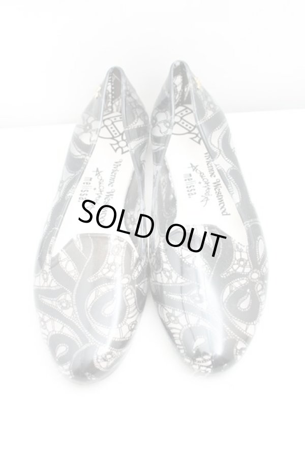 画像2: ヴィヴィアンウエストウッド×Melissa 中古 / VIRTUE　IIシューズ EU39（24.5cm相当） 黒  H-25-10-12-122-sh-OD-ZH (2)