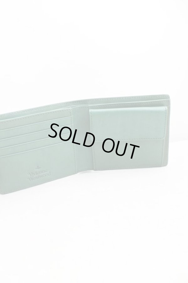 画像3: ヴィヴィアンウエストウッド 中古 / MESSY ORB TARTAN二ツ折リ財布  緑  H-25-10-12-125-wa-IN-ZH (3)