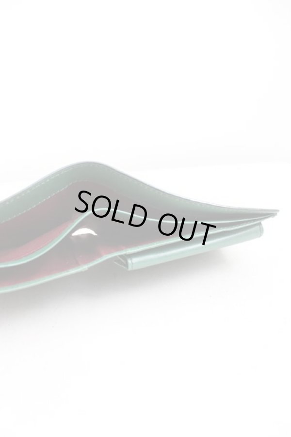 画像4: ヴィヴィアンウエストウッド 中古 / MESSY ORB TARTAN二ツ折リ財布  緑  H-25-10-12-125-wa-IN-ZH (4)