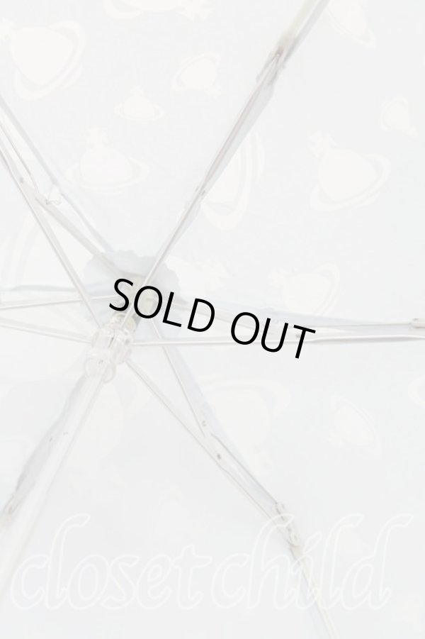 画像5: ヴィヴィアンウエストウッド 中古 / オーブ総柄折リタタミ傘  サックス  H-25-10-12-132-gd-IN-ZH (5)