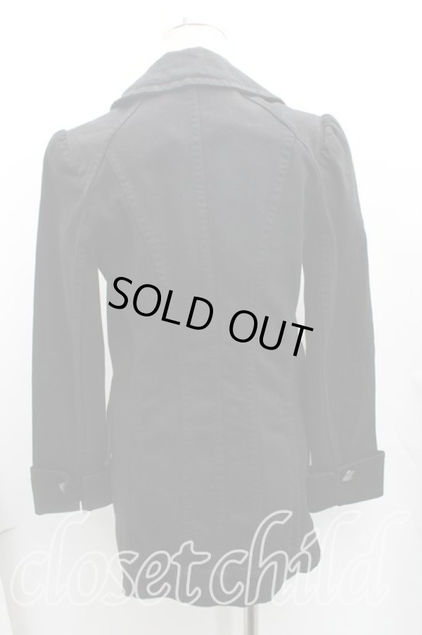 画像2: ヴィヴィアンウエストウッド 中古 / コットンジャケット 2(9号相当) 黒  H-25-10-12-002-jc-IN-ZH (2)