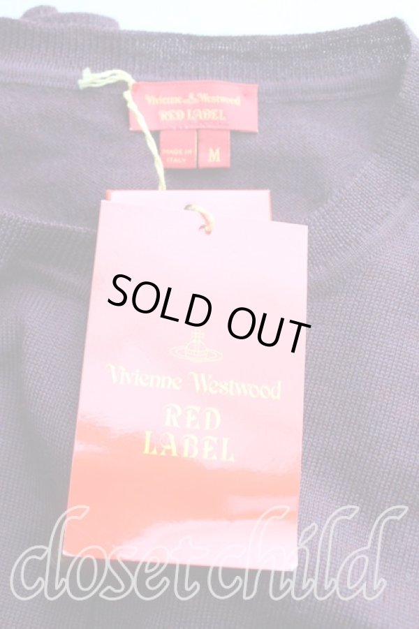 画像3: ヴィヴィアンウエストウッド 中古 / カラーオーブ刺繍ロングカーディガン M ボルドー  H-25-10-12-018-to-OD-ZH (3)