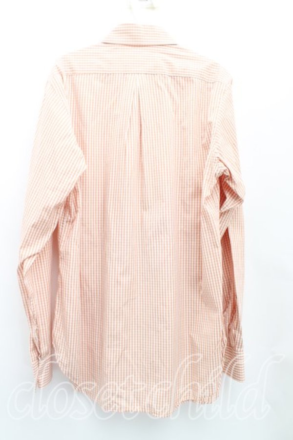 画像2: ヴィヴィアンウエストウッド MAN 中古 / カラーオーブ刺繍ギンガムチェックシャツ I(メンズS相当） 茶  H-25-10-19-021-bl-OD-ZH (2)