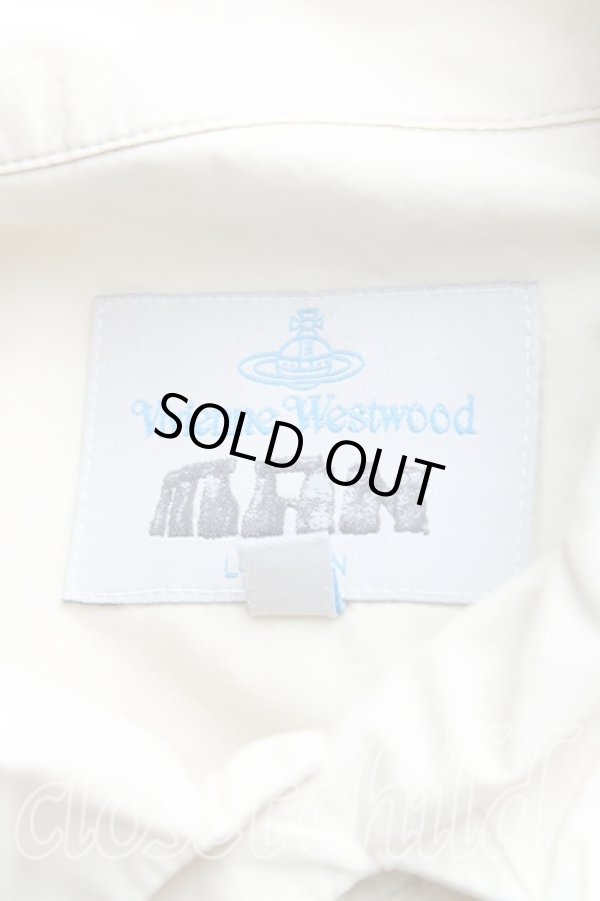 画像3: ヴィヴィアンウエストウッド MAN 中古 / カラーオーブ刺繍シャツ III(メンズL相当） カーキ  H-25-10-19-022-bl-OD-ZH (3)