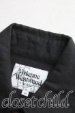 画像5: ヴィヴィアンウエストウッド MAN 中古 / オーブ刺繍ロングシャツ 48（メンズL相当） 黒  H-25-10-19-026-bl-OD-ZH (5)