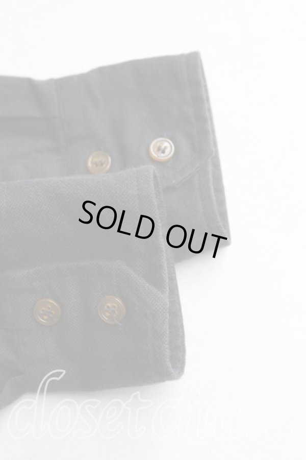 画像6: ヴィヴィアンウエストウッド MAN 中古 / オーブ刺繍ロングシャツ 48（メンズL相当） 黒  H-25-10-19-026-bl-OD-ZH (6)