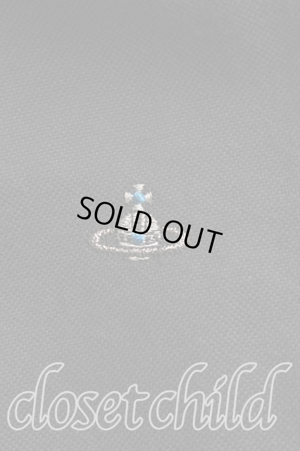 画像7: ヴィヴィアンウエストウッド MAN 中古 / オーブ刺繍ロングシャツ 48（メンズL相当） 黒  H-25-10-19-026-bl-OD-ZH (7)