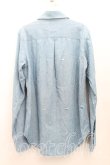 画像2: ヴィヴィアンウエストウッド MAN 中古 / カット＆スラッシュシャツ 44（メンズS相当） インディゴ  H-25-10-19-028-bl-OD-ZH (2)