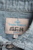 画像3: ヴィヴィアンウエストウッド MAN 中古 / カット＆スラッシュシャツ 44（メンズS相当） インディゴ  H-25-10-19-028-bl-OD-ZH (3)