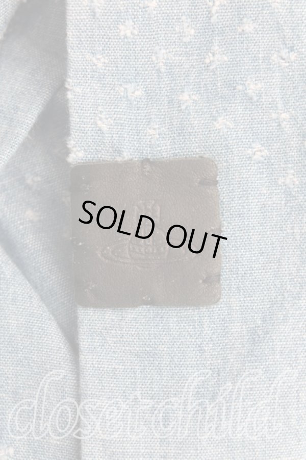 画像7: ヴィヴィアンウエストウッド MAN 中古 / カット＆スラッシュシャツ 44（メンズS相当） インディゴ  H-25-10-19-028-bl-OD-ZH (7)