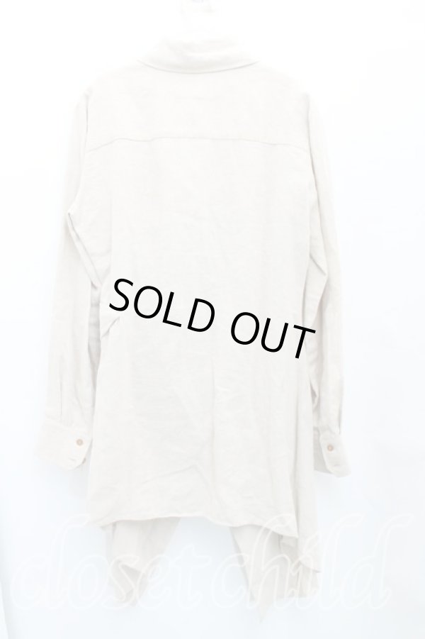 画像2: ヴィヴィアンウエストウッド MAN 中古 / オーブ刺繍ロングシャツ 44（メンズS相当） ベージュ  H-25-10-19-030-bl-OD-ZH (2)