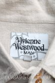 画像3: ヴィヴィアンウエストウッド MAN 中古 / オーブ刺繍ロングシャツ 44（メンズS相当） ベージュ  H-25-10-19-030-bl-OD-ZH (3)