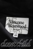 画像3: ヴィヴィアンウエストウッド MAN 中古 / オーブ刺繍クレリックシャツ 48（メンズL相当） 黒  H-25-10-19-032-bl-OD-ZH (3)
