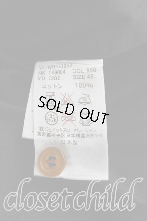 画像4: ヴィヴィアンウエストウッド MAN 中古 / オーブ刺繍クレリックシャツ 48（メンズL相当） 黒  H-25-10-19-032-bl-OD-ZH (4)