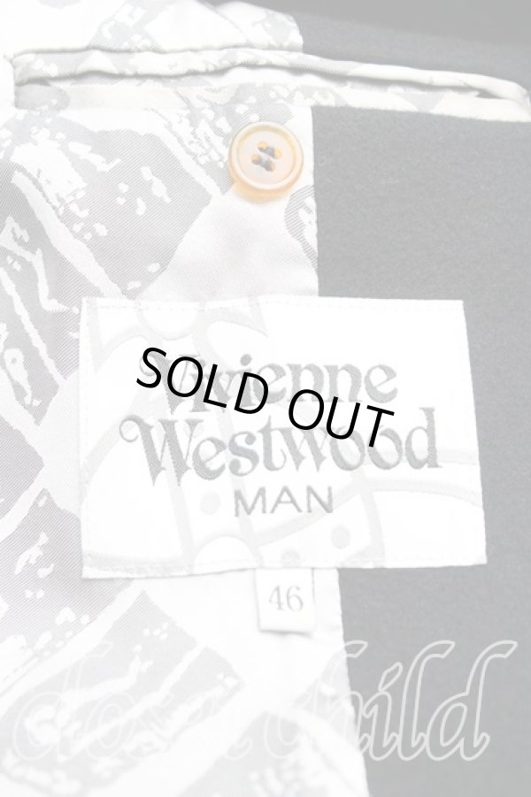 画像3: ヴィヴィアンウエストウッド MAN 中古 / シングルコート 46（メンズM相当） 黒  H-25-10-19-004-co-OD-ZH (3)