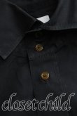 画像6: ヴィヴィアンウエストウッド MAN 中古 / オーブ刺繍クレリックシャツ 48（メンズL相当） 黒  H-25-10-19-032-bl-OD-ZH (6)