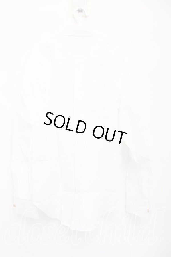 画像2: ヴィヴィアンウエストウッド MAN 中古 / オーブ刺繍クレリックシャツ 50（メンズXL相当） 白  H-25-10-19-033-bl-OD-ZH (2)