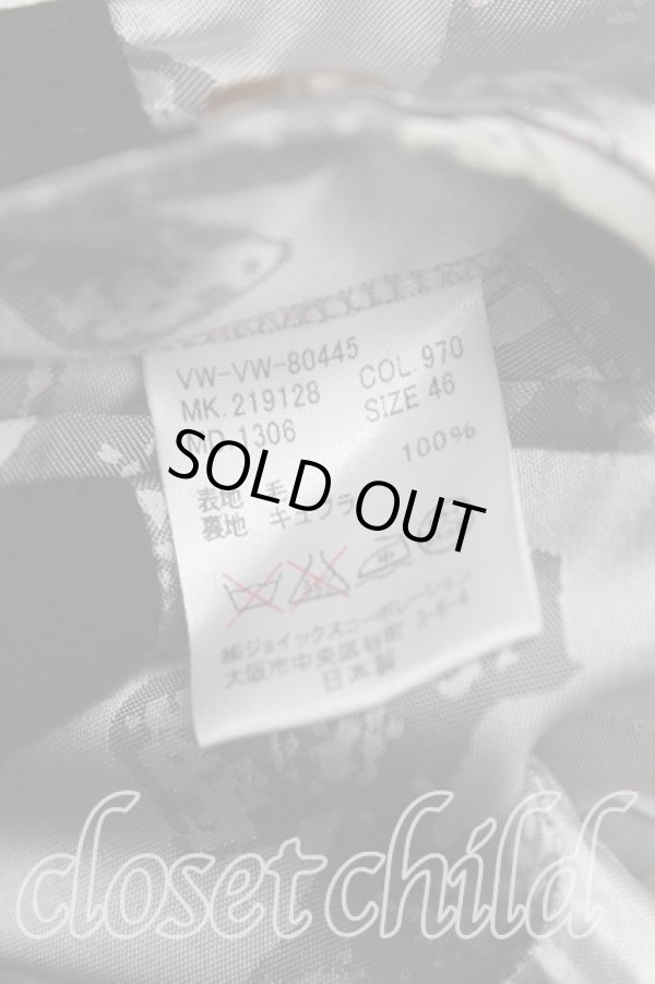 画像4: ヴィヴィアンウエストウッド MAN 中古 / シングルコート 46（メンズM相当） 黒  H-25-10-19-004-co-OD-ZH (4)