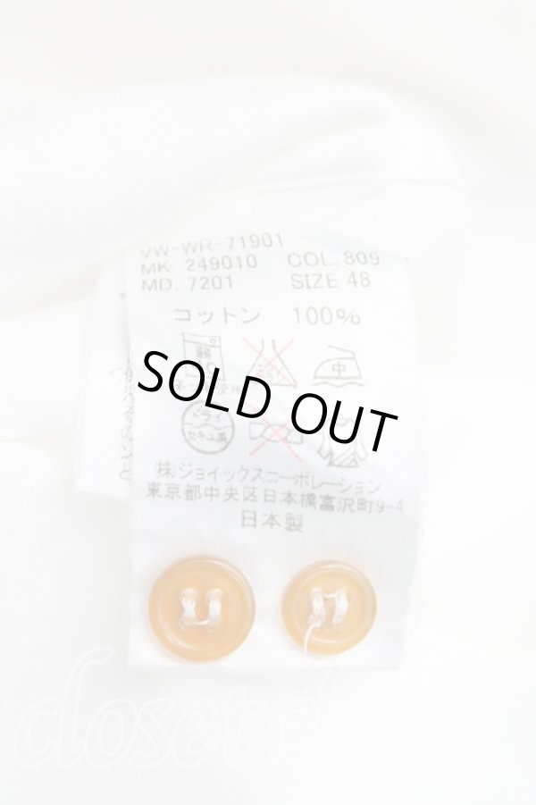 画像4: ヴィヴィアンウエストウッド MAN 中古 / T.F.T.Lスカルクレリックシャツ 48（メンズL相当） 白  H-25-10-19-035-bl-OD-ZH (4)