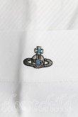 画像5: ヴィヴィアンウエストウッド MAN 中古 / オーブ刺繍クレリックシャツ 48（メンズL相当） 白  H-25-10-19-037-bl-OD-ZH (5)