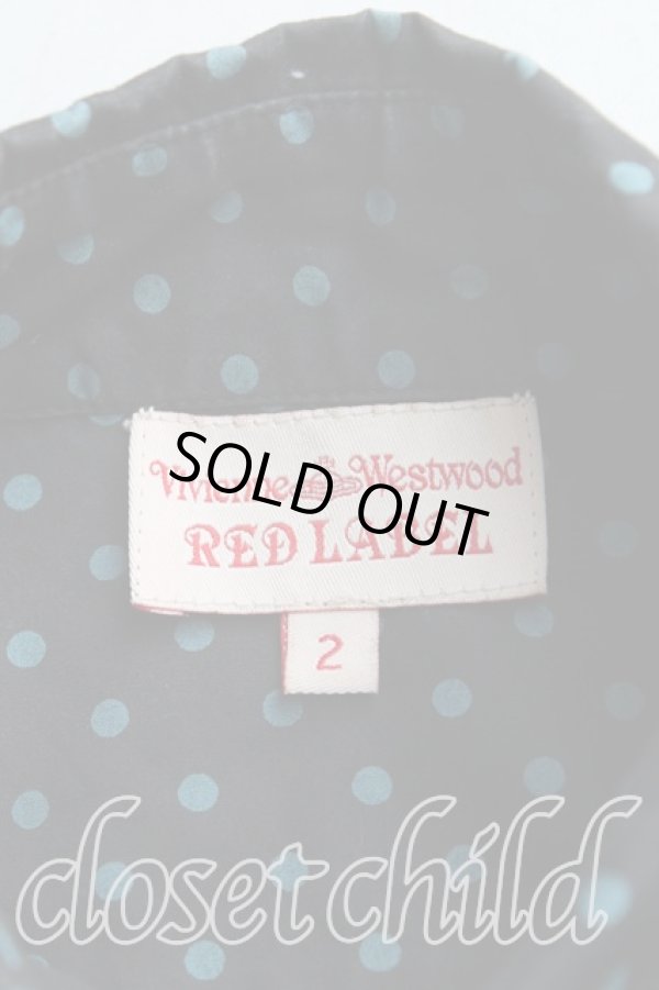 画像3: ヴィヴィアンウエストウッド 中古 / エッセンシャルオーブ刺繍ドット長袖シャツ 2(9号相当) 黒  H-25-10-19-044-sk-IN-ZH (3)