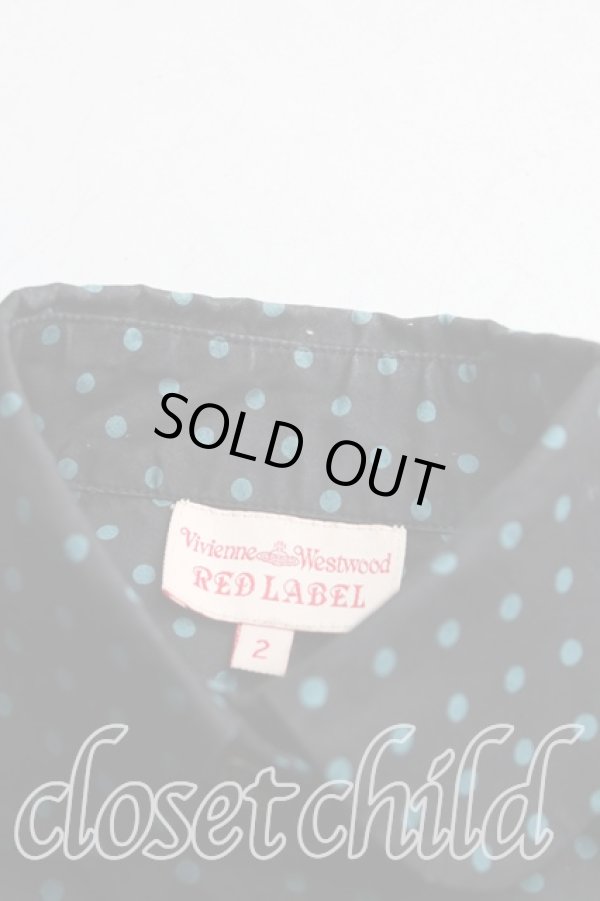 画像6: ヴィヴィアンウエストウッド 中古 / エッセンシャルオーブ刺繍ドット長袖シャツ 2(9号相当) 黒  H-25-10-19-044-sk-IN-ZH (6)