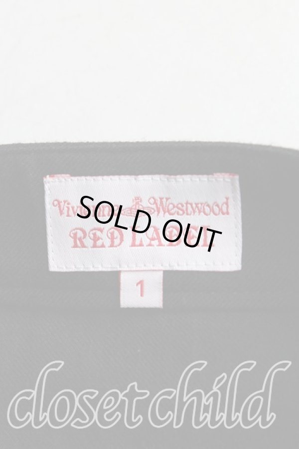 画像3: ヴィヴィアンウエストウッド 中古 / ウールフラップスカート 1(7号相当) 黒  H-25-10-19-046-sk-IN-ZH (3)