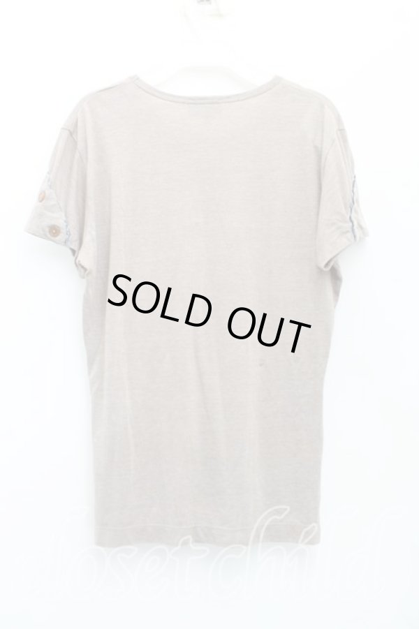 画像2: ヴィヴィアンウエストウッド MAN 中古 / グラフティオーブ刺繍Tシャツ 46（メンズM相当） 茶  H-25-10-19-049-ts-OD-ZH (2)