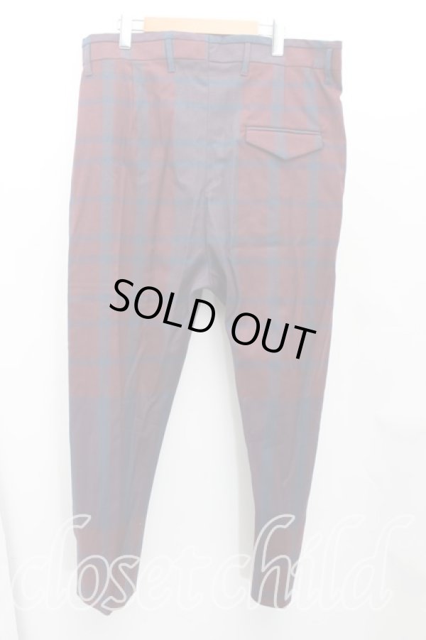 画像2: ヴィヴィアンウエストウッド MAN 中古 / タータンチェックスラックス 50（メンズXL相当） ボルドー  H-25-10-19-006-pa-OD-ZH (2)