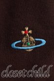 画像6: ヴィヴィアンウエストウッド 中古 / カラーオーブ刺繍ポロニット S 茶  H-25-10-19-052-to-OD-ZH (6)