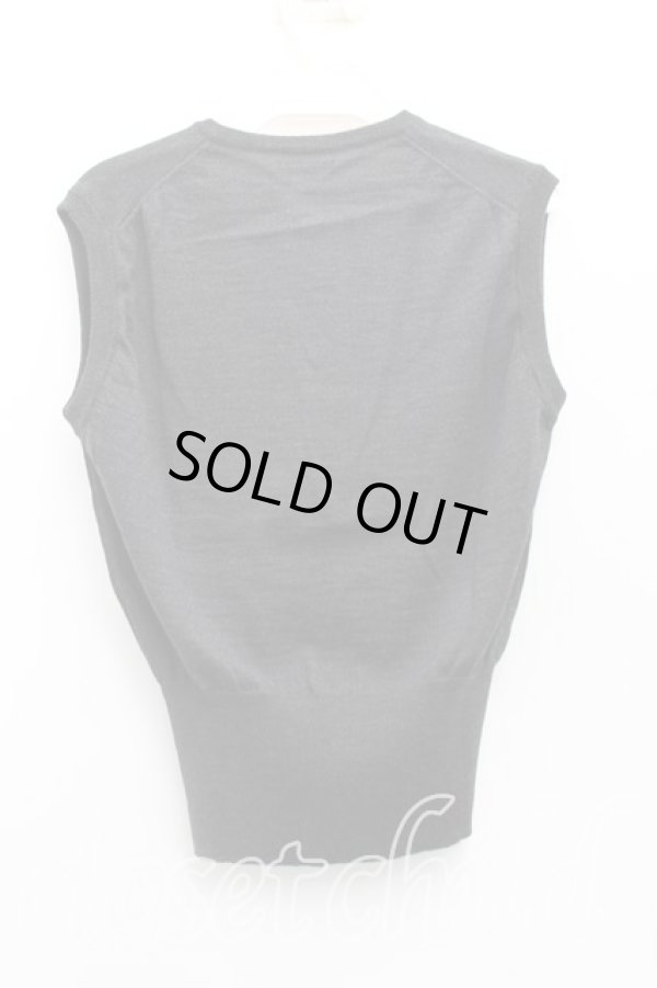 画像2: ヴィヴィアンウエストウッド 中古 / カラーオーブ刺繍ニットベスト L 灰  H-25-10-19-053-to-OD-ZH (2)