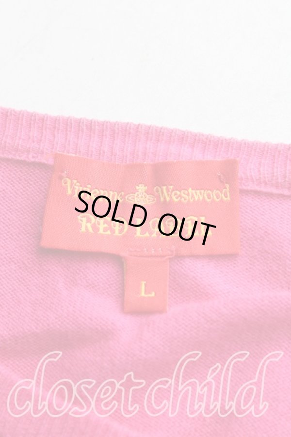 画像3: ヴィヴィアンウエストウッド 中古 / カラーオーブ刺繍カーディガン L ピンク  H-25-10-19-054-to-OD-ZH (3)