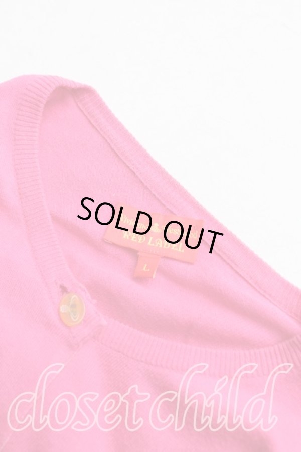 画像6: ヴィヴィアンウエストウッド 中古 / カラーオーブ刺繍カーディガン L ピンク  H-25-10-19-054-to-OD-ZH (6)