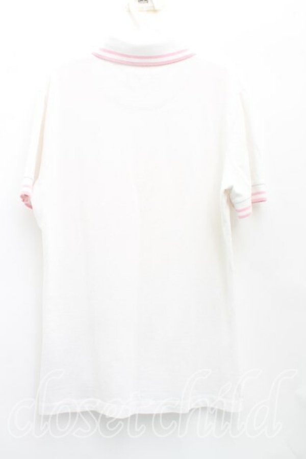 画像2: ヴィヴィアンウエストウッド MAN 中古 / カラーオーブ刺繍ポロシャツ M 白  H-25-10-19-055-to-OD-ZH (2)