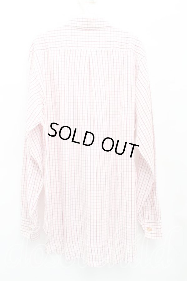 画像2: ヴィヴィアンウエストウッド 中古 / カラーオーブ刺繍グラフチェックシャツ IV(13号相当） ピンク  H-25-10-19-007-bl-OD-ZH (2)